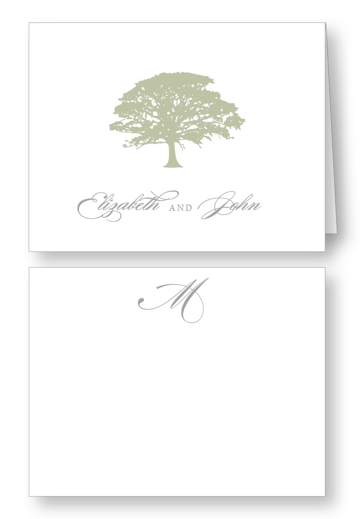 Spanish Moss Thank You Card | Paper Daisies Stationery