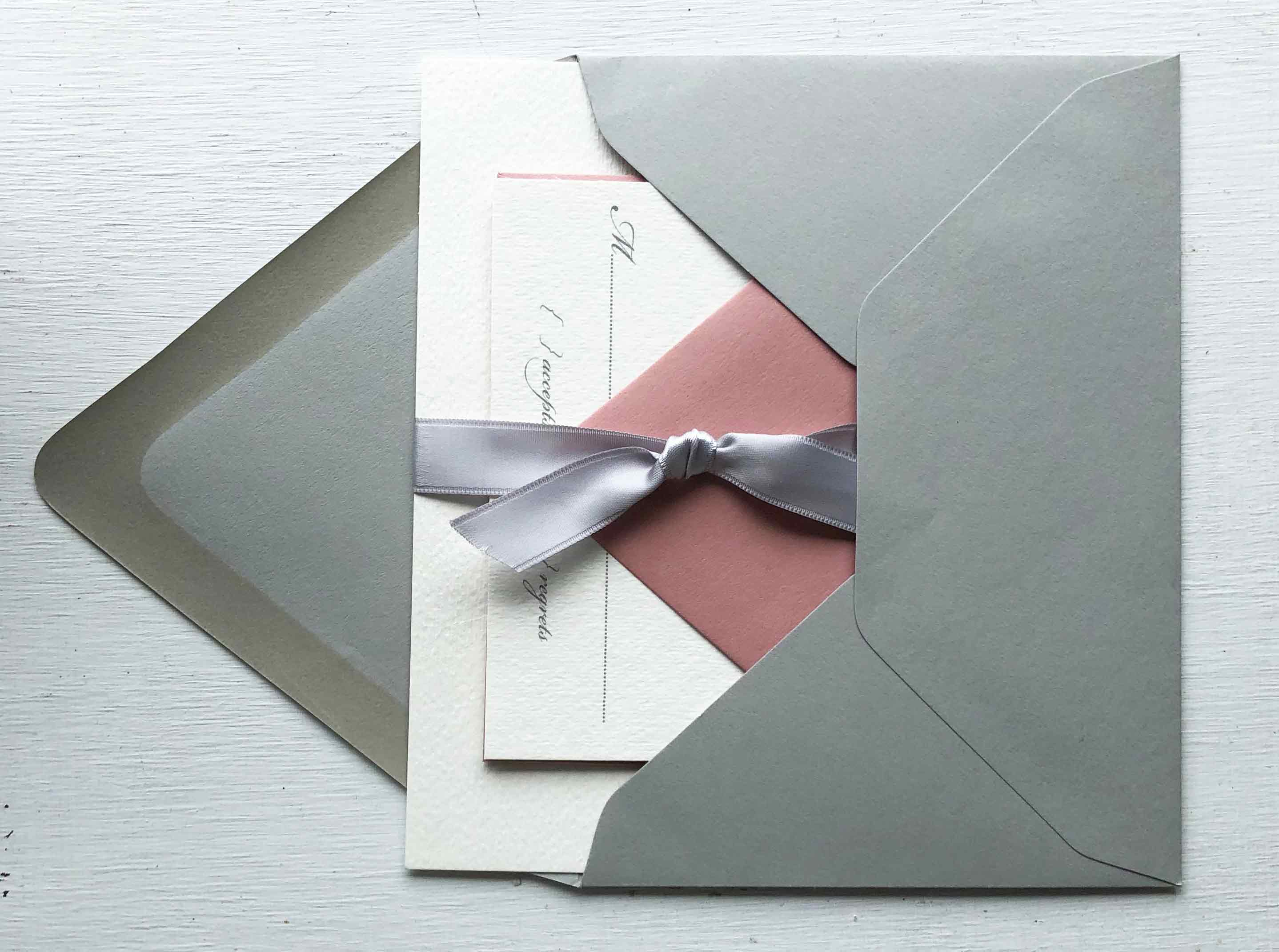 Invitation with colorful envelope