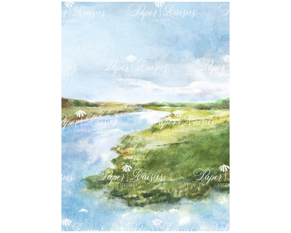 Marshes, Georgia | Watercolor Venue Painting | Paper Daisies Stationery