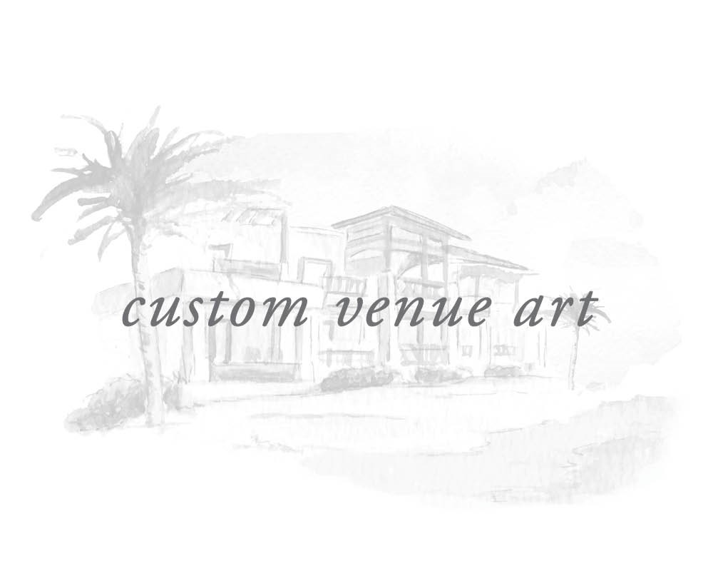 Custom Venue Sketch or Painting | Paper Daisies Stationery